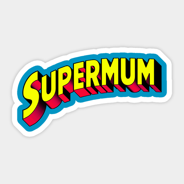 supermum Sticker by Gabriel Pastor Store